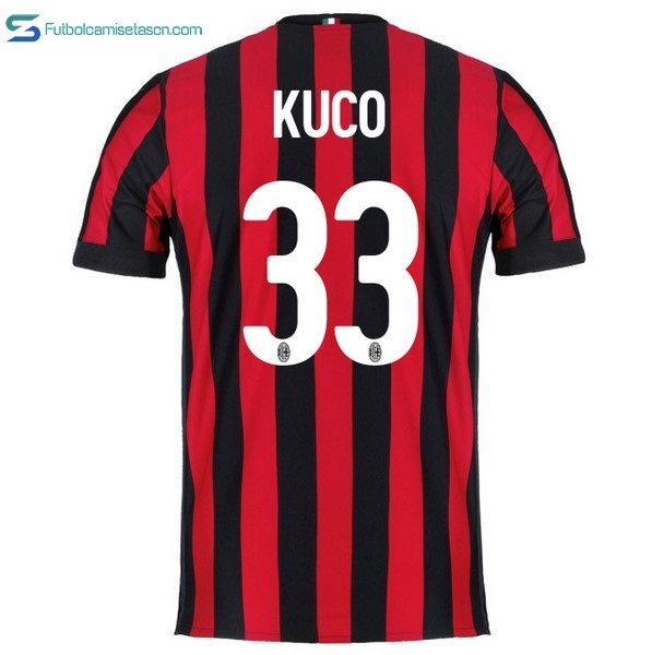 Camiseta Milan 1ª Kuco 2017/18